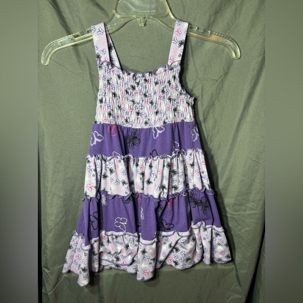 Tempted Purple and Light Lavender Butterfly Tiered Dress EPC